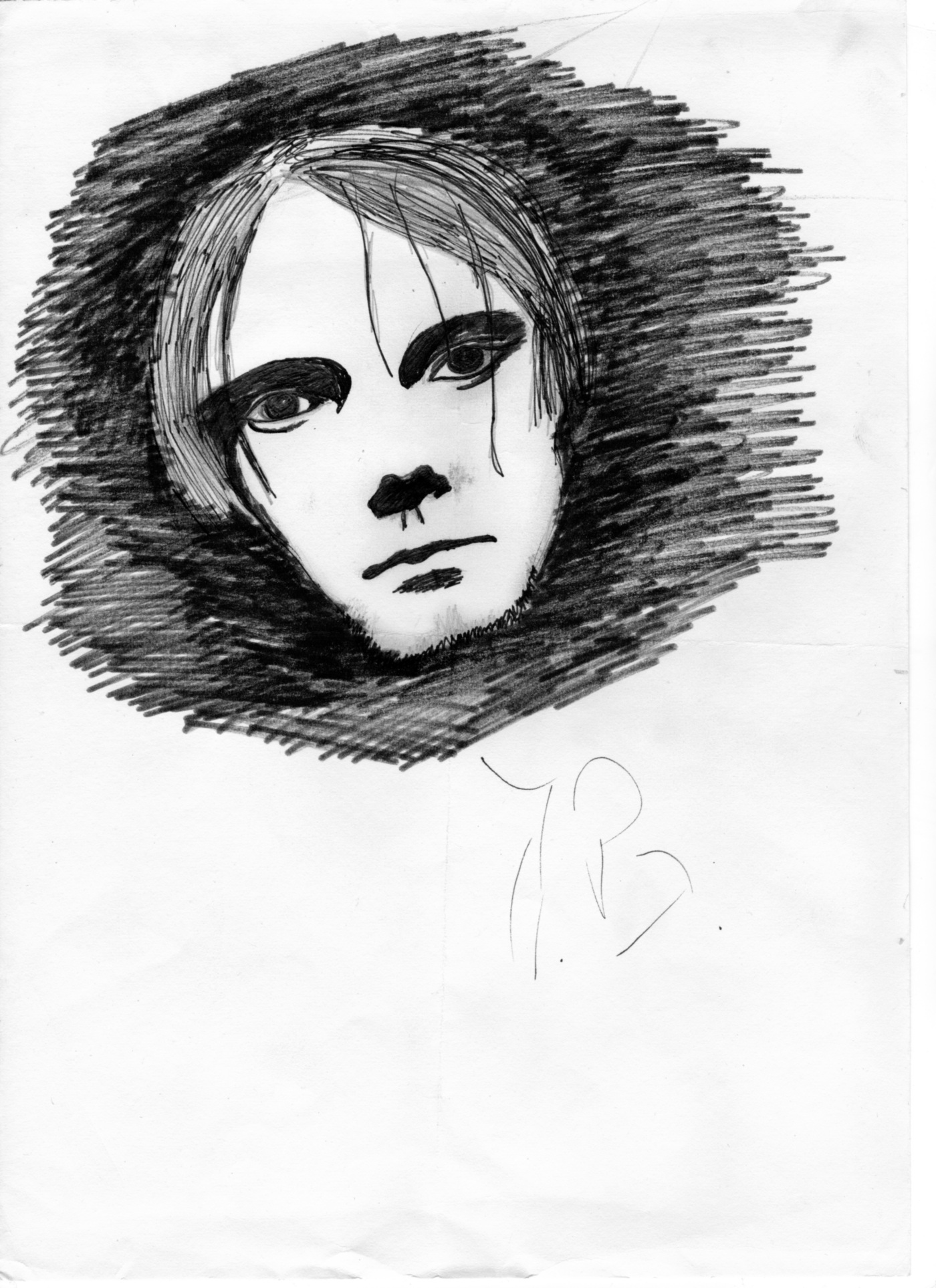 Zeichnung von Kurt Cobain
